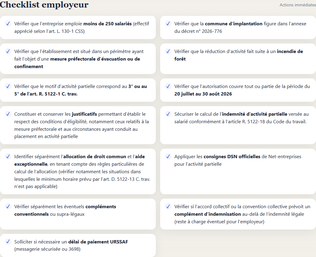 Flash Info Paie — Checklist employeur
